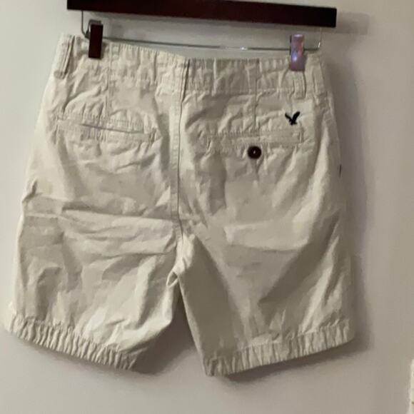 American Eagle Outfitters Prep Bermuda Shorts 26 Light Khaki Casual Vacation - Picture 2 of 13